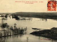 Crue de 1910  Crue de 1910, vue vers Vernon.