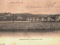 Barrage de rgulation dit "Eiffel"  Carte portant la signature de la fille de l'ingnieur en charge du lot EIffel, Alfred Schmid.