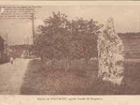 "Gravier de Gargantua"  Class monument historique depuis le 10 janvier 1923. | Lors des travaux d'largissement de la route  la fin du XIXe l'arrire grand oncle du Comte du Douet de Graville a demand que l'on dplace le gravier de quelques mtres tout en respectant scrupuleusement son orientation primitive afin d'viter sa destruction.